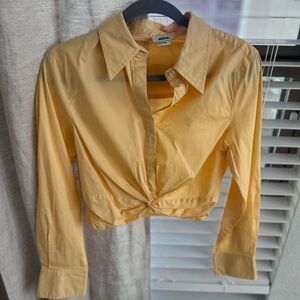 Jason wu butter yellow button down